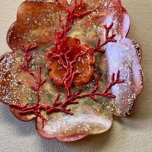 Elegant Coral-Inspired Ceramic Art Piece